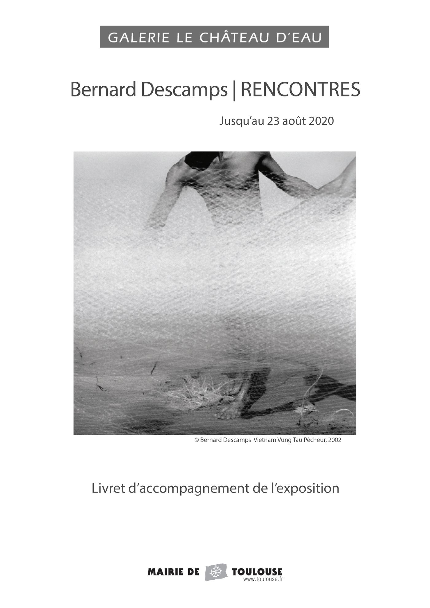 Vue du livret d'exposition de Bernard Descamps