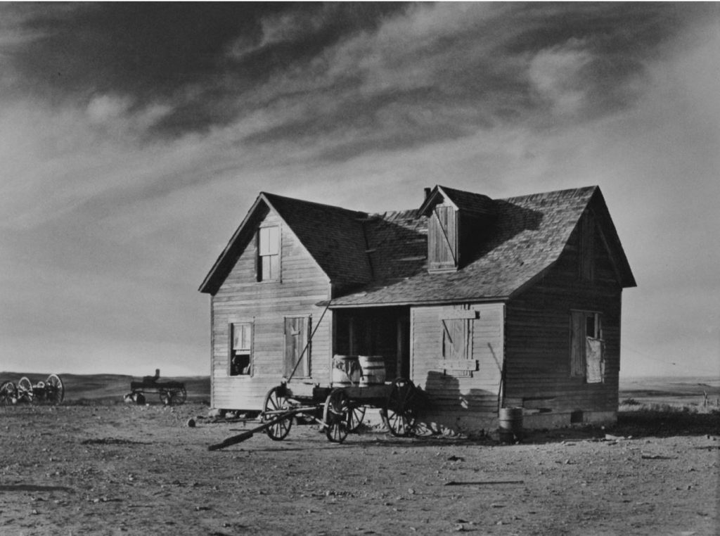 Ferme abandonnée, Dakota du nord, 1937 par Russell Lee