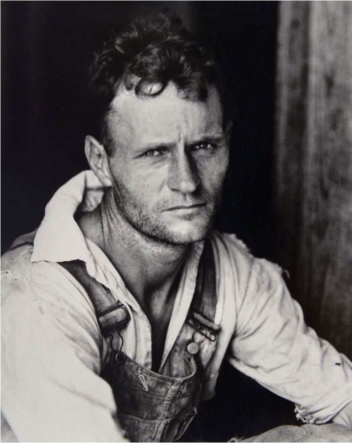 Floyd Burroughs, Métayer du coton, Alabama, 1936 par Walker Evans