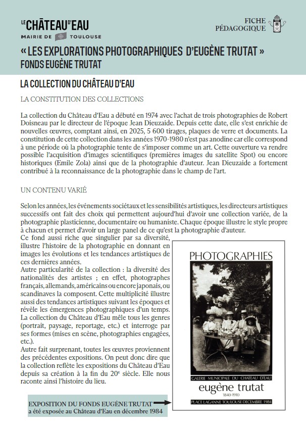 Fiche pédagogique Fonds Eugène Trutat